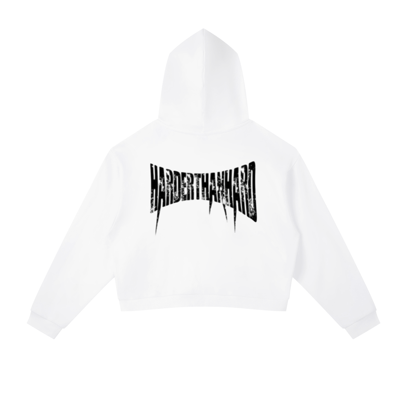 im HER Contrast Side Stripe Cropped Hoodie