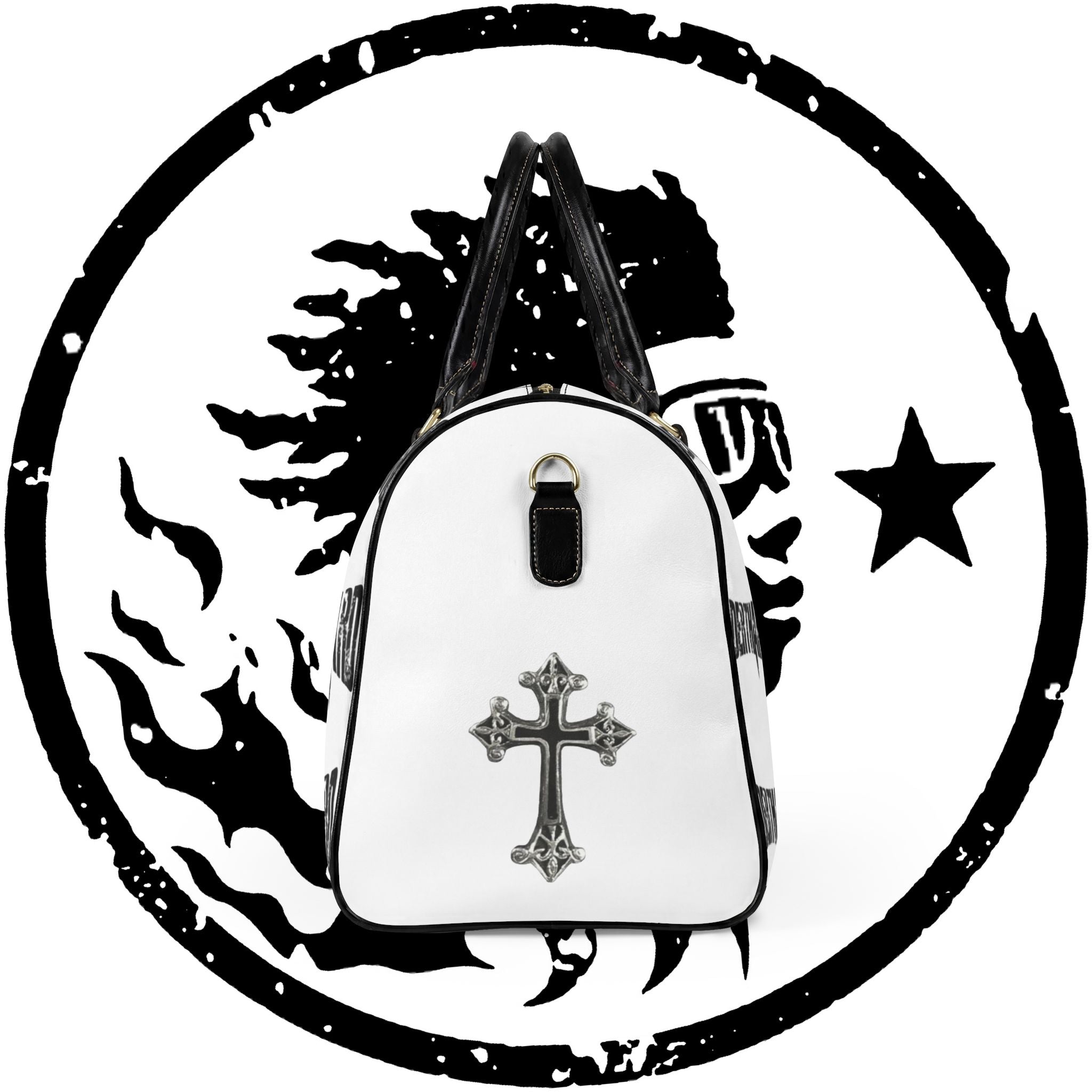 HarderThanHard CrXss Leather Travel Bag