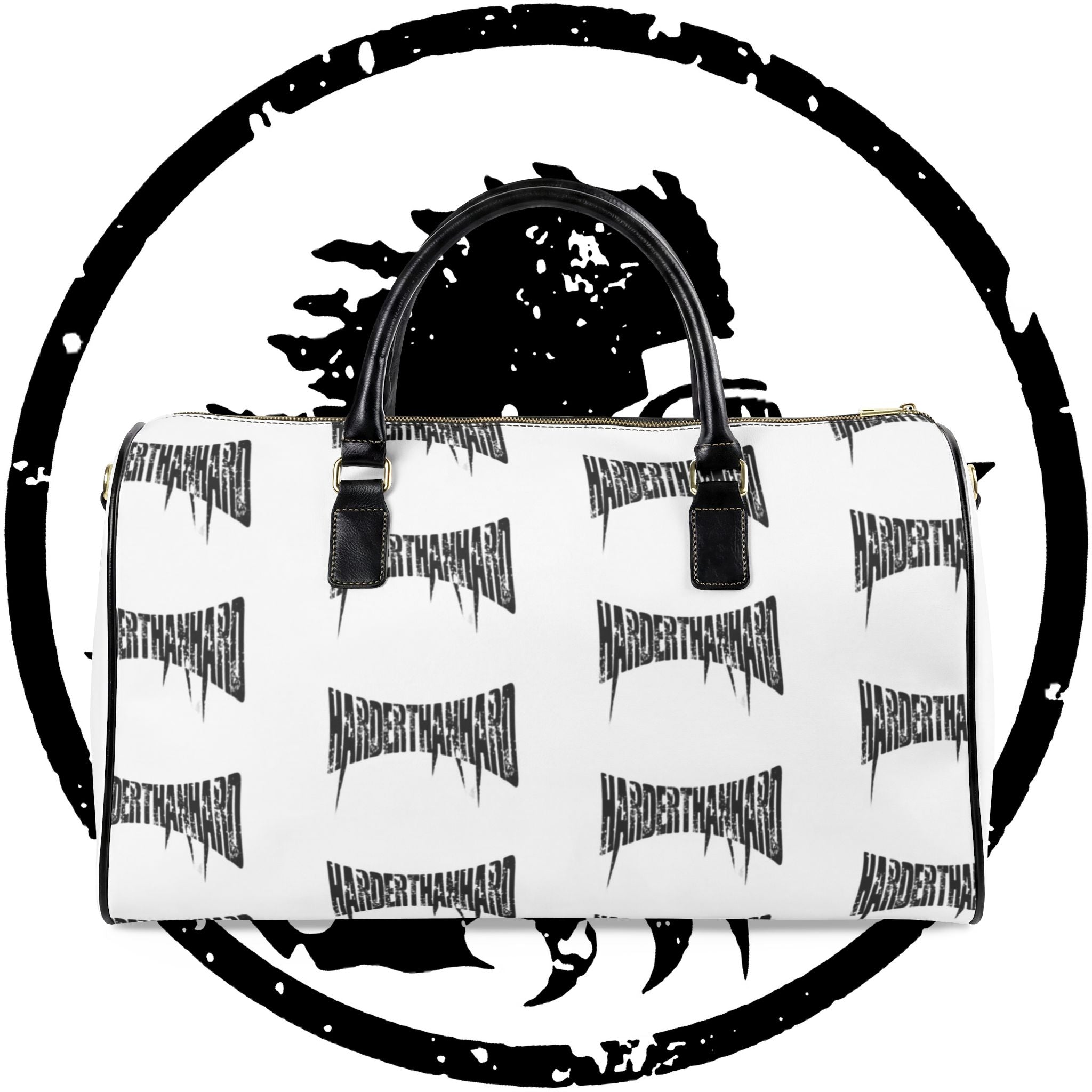 HarderThanHard CrXss Leather Travel Bag