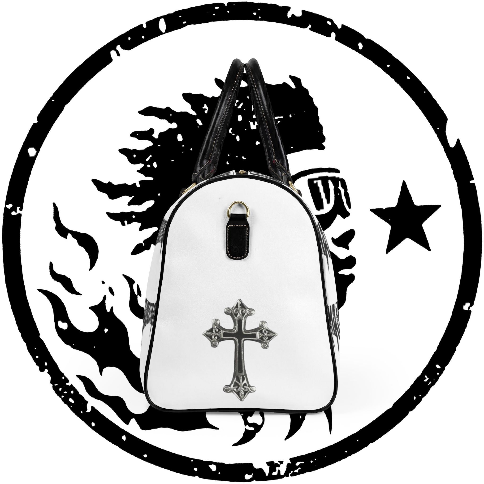 HarderThanHard CrXss Leather Travel Bag