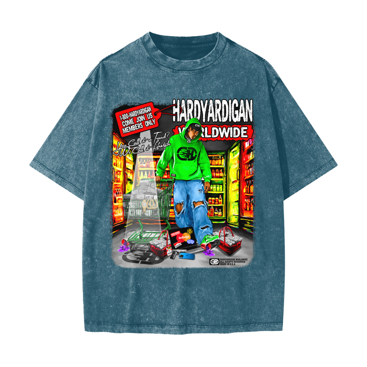 Heavyweight Snow Washed T-Shirt