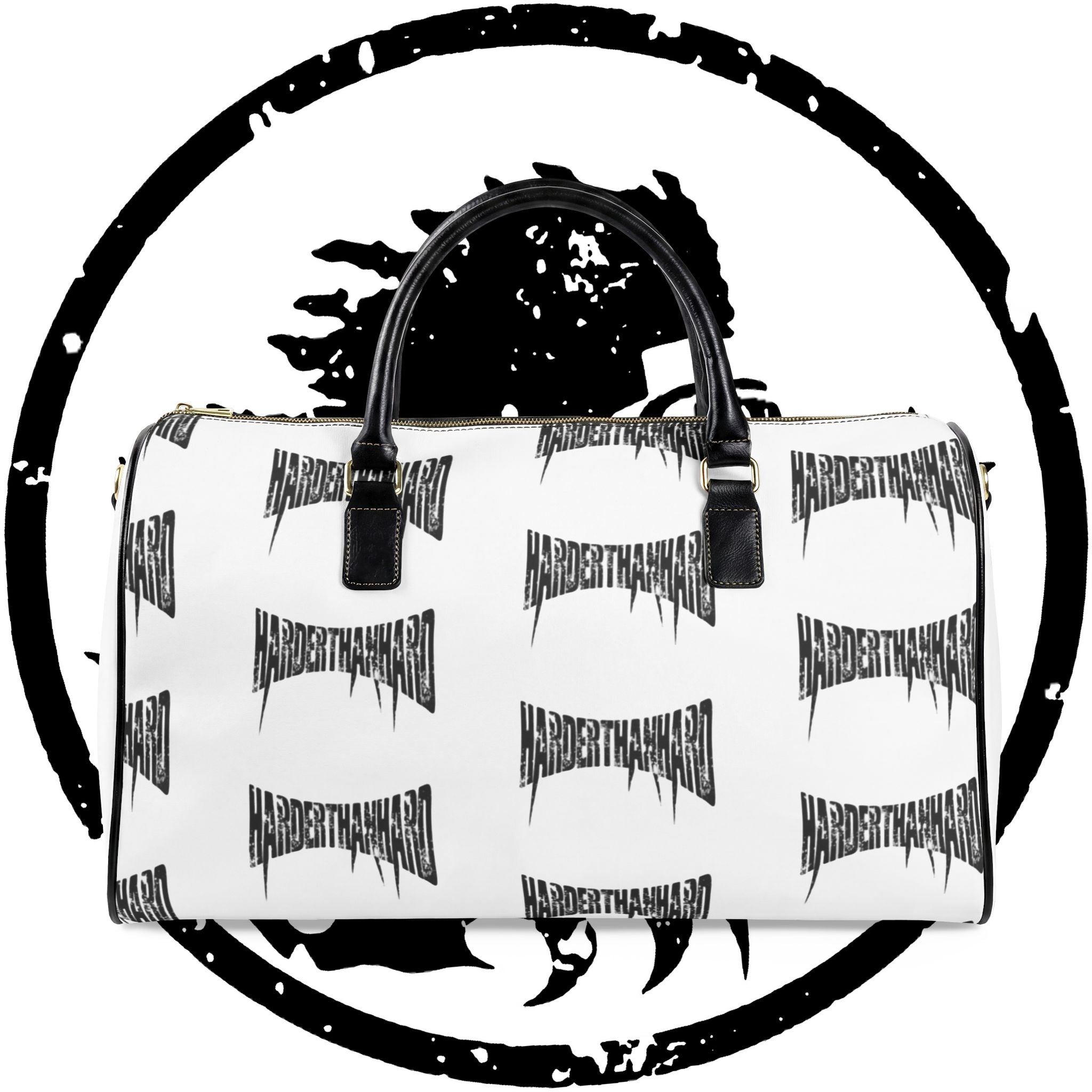 HarderThanHard CrXss Leather Travel Bag