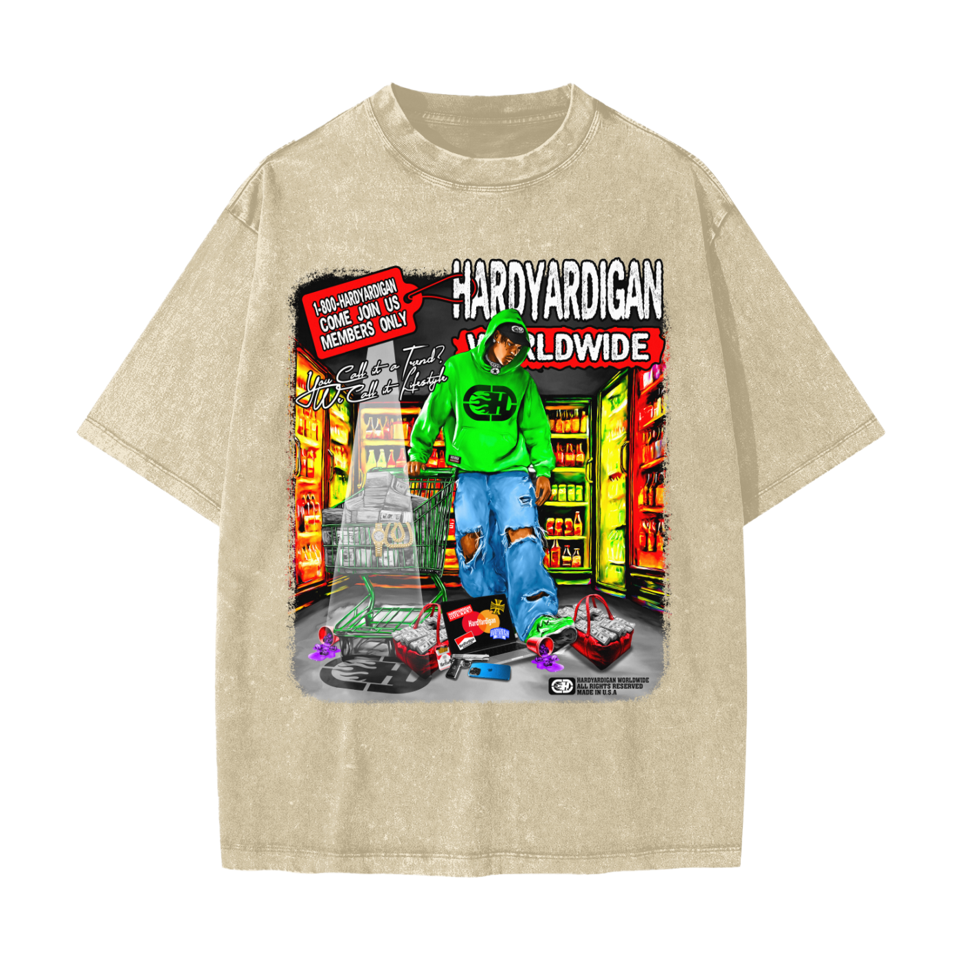 Heavyweight Snow Washed T-Shirt