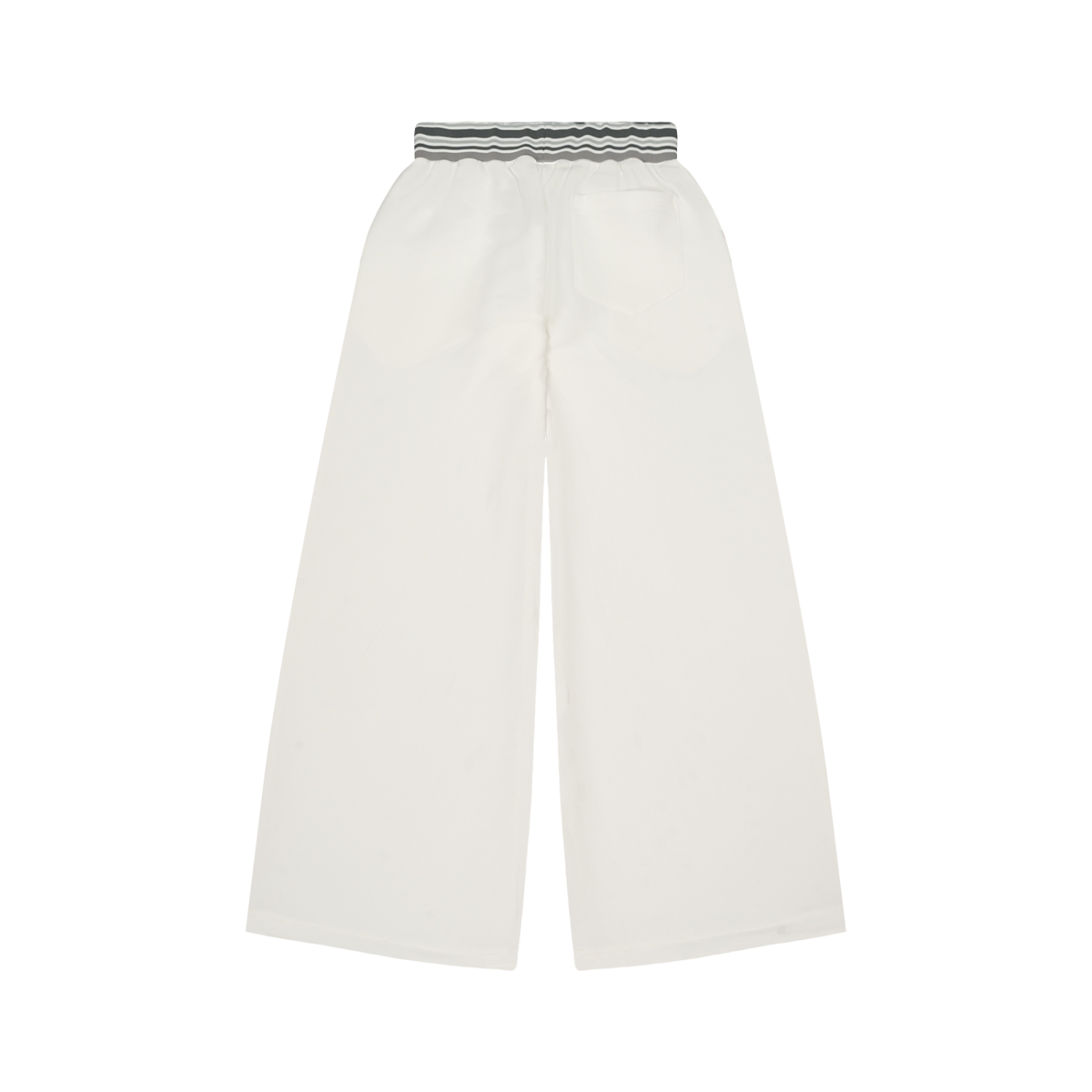 HarderThanHard Cross Piece Striped Waist Wide Leg Pants