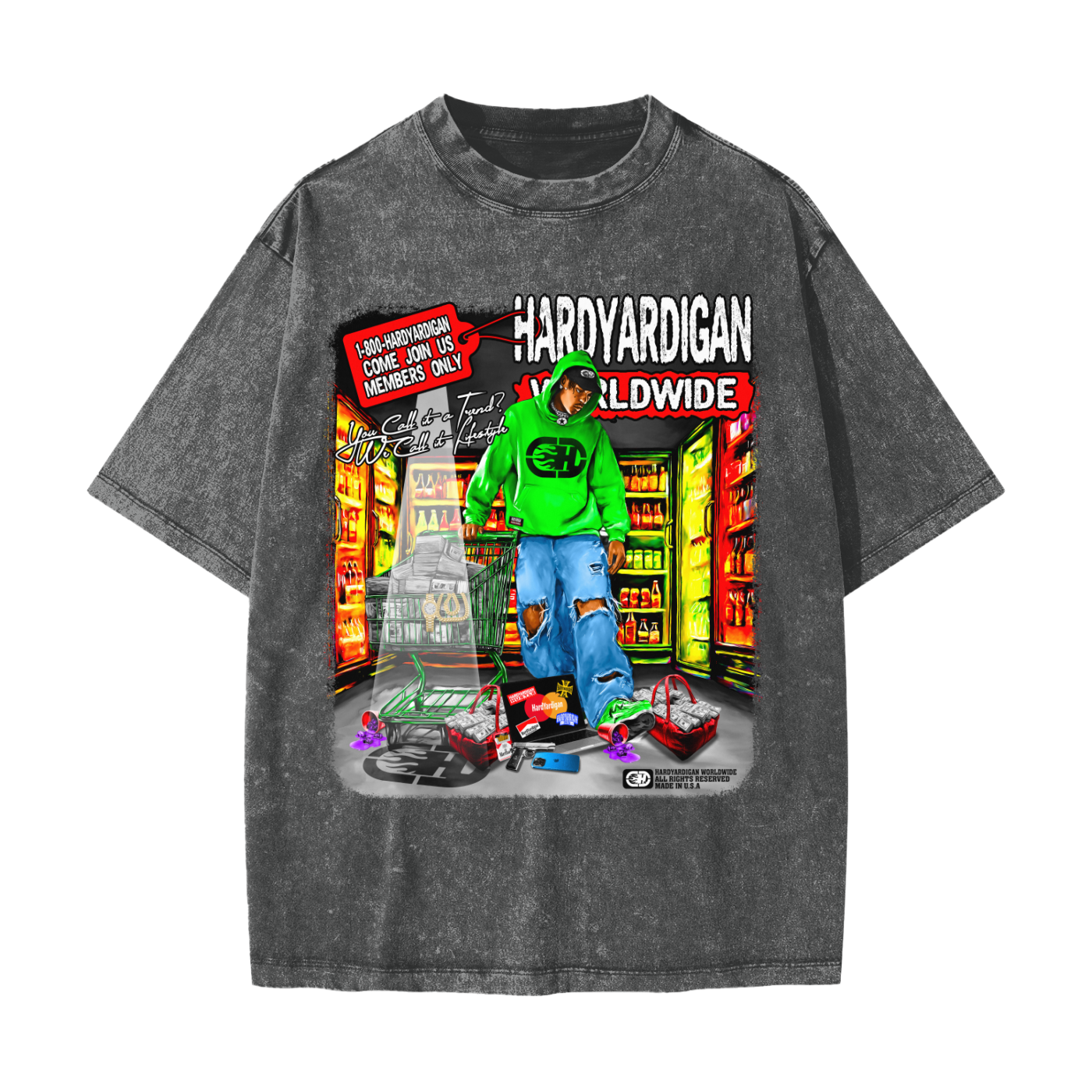 Heavyweight Snow Washed T-Shirt